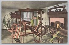 Postcard The Spinning Room, Mount Vernon, Virginia. Martha Washington. Vintage picture