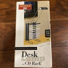 Vintage Rare Annapolis Fashion Halogen Desk Lamp And CD Rack picture