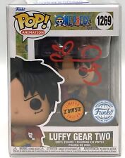 Funko Pop One Piece Luffy Gear Two CHASE Signed by Colleen Clinkenbeard PSA picture