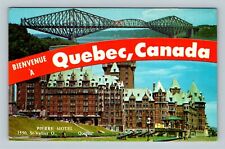 Banner Greetings, Pierre Motel, Quebec Canada Vintage Postcard picture