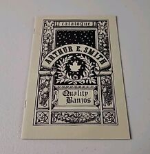 1978 Arthur E. Smith Quality Banjos Catalogue & Price List Vintage picture