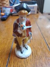 Vintage 1945-52 Occupied Japan Figurine Colonial Man 4 1/2 Inches Tall VG Cond.  picture