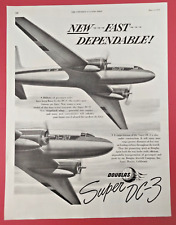1949 Douglas Aircraft Super DC-3 Sat Evening Post Print Ad Planes Aviation picture