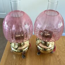A Pair Of Duplex Oil Lamps. picture