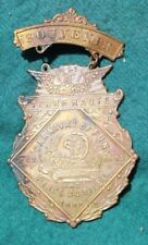 1898 OCT 10-15  CARNIVAL OF FUN AND PEACE JUBILEE TERRE HAUTE IN SOUVENIR BADGE picture