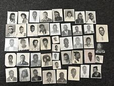 African youth Student photobooth photo lot 45 pcs cuba Ethiopia 80s 90s black picture