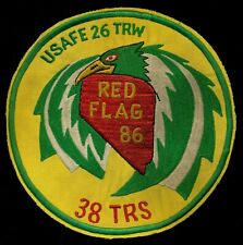 USAF USAFE 26th TRW 38th Tactical Reconnaissance Sq Red Flag 1986 Patch CT1 picture