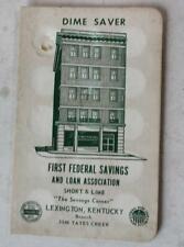 Lexington Kentucky First Federal Savings and Loan Dime Saver Cardboard Booklet - picture