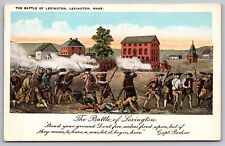 Lexinton Massachusetts Battle Of Lexington Revolutionary War WB PC picture