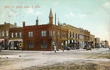 1908 Devils Lake ND postcard, Main Street picture