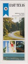 1968 East Texas Heritage Trail Fun Map Brochure picture