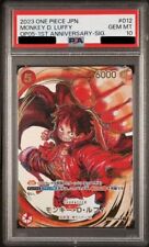 PSA 10 Monkey D. Luffy ST01-012 Anniversary Signed ONE PIECE Japanese 2023 picture