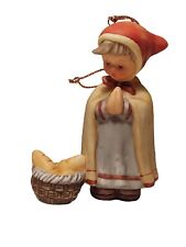 Goebel Bertha Hummel Peasant Girl With Basket Nativity Ornament Figurine 3