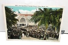 Vintage c 1920s Jennings Bryan Sunday School Class Miami Florida Post Card picture