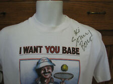 Autographed Sonny Bono vintage 1989 palm springs T-Shirt Sonny & Cher rare picture