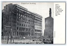 c1905 Emporium Building Destroyed Earthquake San Francisco California Postcard picture