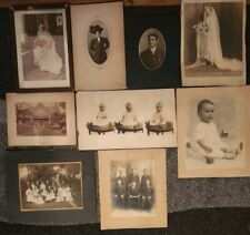 Mixed Lot of 34 ANTIQUE CABINET PHOTOS picture