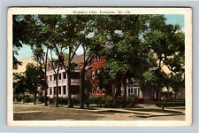 Evanston IL Historic 1913 Women's Club House Suffrage, Illinois Vintage Postcard picture