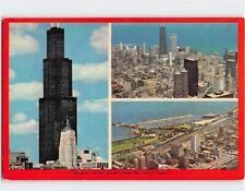 Postcard Chicago's Aerial Views from the Sears Tower Illinois USA North America picture