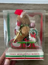 NIB Vintage Steiff Teddy Bear Work Musical Plays Santa Clause Is Coming To Town picture