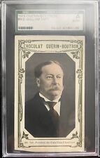 William Taft SGC Authentic🔥  1919 Guerin Boutron Chocolat President Card picture