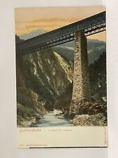 Gotthardbahn. Viaduct bei Amsteg. Postcard. picture