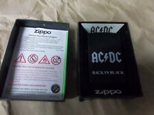 zippo ac/dc back in black lighter Bradford PA Made in USA picture