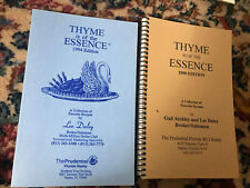 Lot of 2 Thyme Is of Essence Cookbook by Lee Daley 1994 2000 Realtor Naples FL picture