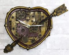 Ebros Valentine's Steampunk Cupid Arrow Pierced Heart Decorative Wall Clock picture