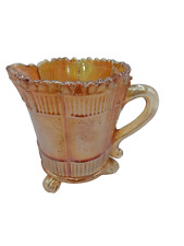 Vintage Sowerby Lea Carnival Glass Creamer Marigold picture