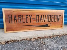 Harley Davidson Wood Sign Very old wood picture