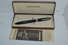 SHEAFFER Valiant TM Fountain Pen Snorkel Black Color USA Made Circa 1950's picture