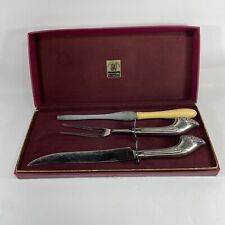 1847 Rogers Bros 3 Pc Carving Set, Silverplate and Stainless Steel picture