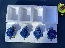 Rare Royal Albert Moonlight Rose Napkin Ring Tiny Chips Set Of 4 C26 picture