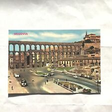 Postcard Segovia Spain Oriental Square and Aqueduct Street  picture