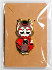 Hazbin Hotel Chibi Husk Gold Enamel Pin - DISCONTINUED - SOLD OUT  RARE picture