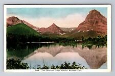 MT-Montana, Two Medicine Lake, Glacier National Park, Vintage c1934 Postcard picture