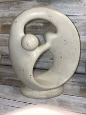 Mid-Century Modern Abstract Carved Soapstone Sculpture 12” picture