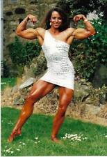 MUSCLE WOMAN 80's 90's FOUND PHOTO Color PRETTY GIRL Original RIPPED EN 18 3 N picture