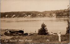 The Wharf, Days Ferry, WOOLWICH, Maine Real Photo Postcard picture