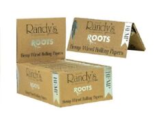 THREE Packs RANDY'S ROOTS 1 1/4 SIZE Wired Organic Hemp Rolling Papers picture