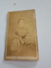 CIRCA 1860s CDV OLDER WOMEN SITTING IN INDIAN DRESS  picture