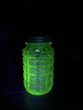 VTG Hazel Atlas Green Shaker Depression Glass Retro Uranium READ DETAIL Picture  picture