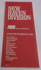 OCTOBER 1969 PENN CENTRAL FORM 111 NEW HAVEN LINE PUBLIC TIMETABLE picture