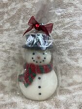 ☃️☃️☃️☃️ Christmas Snowman Candle New In Bag 7.5