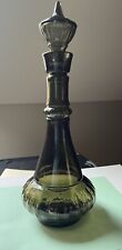 Vtg . Jim Beam I Dream Of Jeannie 1964 Smoke Green Glass Decanter NICE  picture