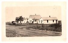postcard Houses and old car parked in driveway early 1900's RPPC A0876 picture