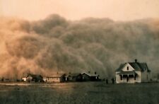 1935 Dust Bowl PHOTO, Dust Cloud, Stratford TEXAS Farm, Great Depression picture