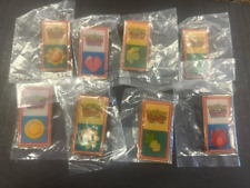 Pokemon Card Game League Kanto Gym Badges Pins Complete Set Of 8 NEW IN BAG 2000 picture
