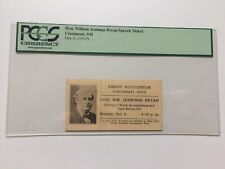 Honorable William Jennings Bryan Cincinnati Lecture Speech Ticket PCGS Currency picture